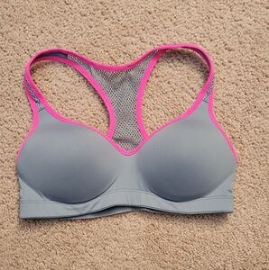 PINK Victoria's Secret Women's Yoga Bra in Gray and Pink